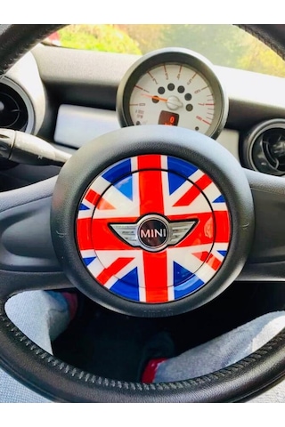 Mini Cooper Direksiyon Göbeği 3D Sticker R Serisi