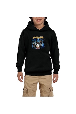 Zepplin Giyim Blind Guardian Somewhere Far Beyond Siyah Çocuk Kapşonlu Sweatshirt