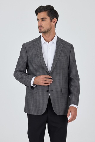 İmza Siyah Mono Yaka Bez Ayağı Tam Astar Esnek 4 Drop Comfort Fit Classic Ceket 1002250157 Siyah