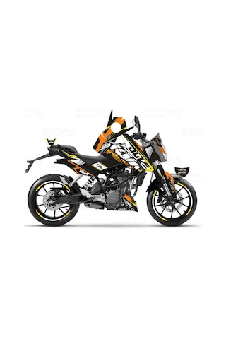 Ktm Duke 125 Sport Line Sticker Set Yellow