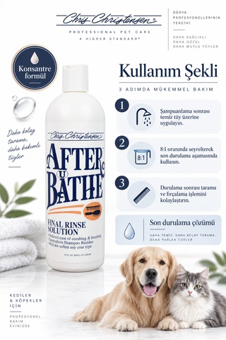 Chris Christensen Systems After U Bathe 8:1 Konsantre Kedi Köpek Tüy Kremi 473 Ml