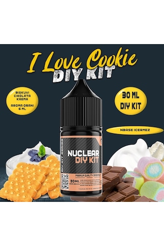 Nuclear 30 ML Dıy Kit I Love Cookie Gıda Aroması ( 6 ML Aroma İçerir )