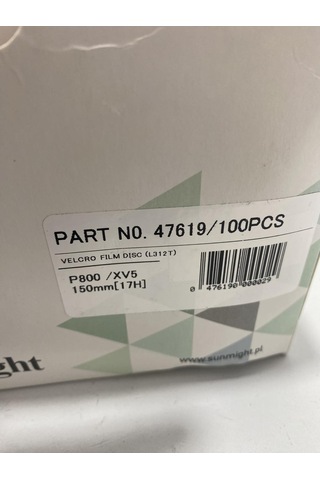Sunmight 47619 Delikli Su Zımpara 800 Kum 15 CM 100 Adet