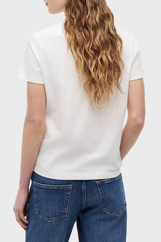 Tommy Jeans Pamuklu Regular Fit Bisiklet Yaka T Shirt Kadın T Shirt Dw0dw22789 Ybl Beyaz