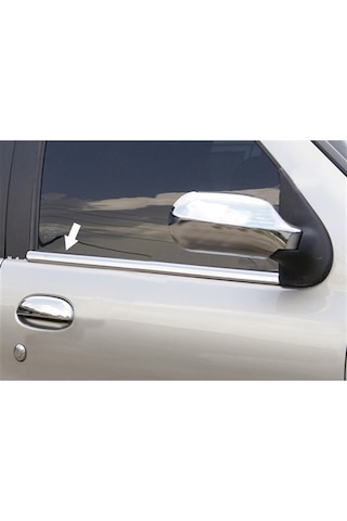 Woc Chrome Fiat Albea Krom Cam Çıtası 2002-2012 4 Parça Paslanmaz