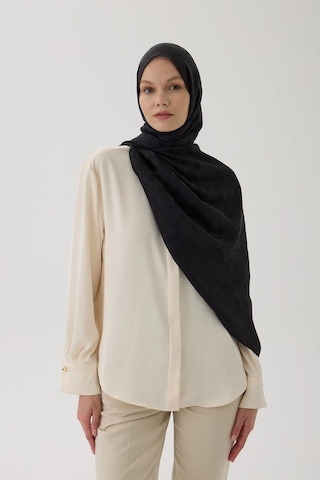 Valentino Orlandi Logo Serisi Monogram Şal - 06244 Siyah