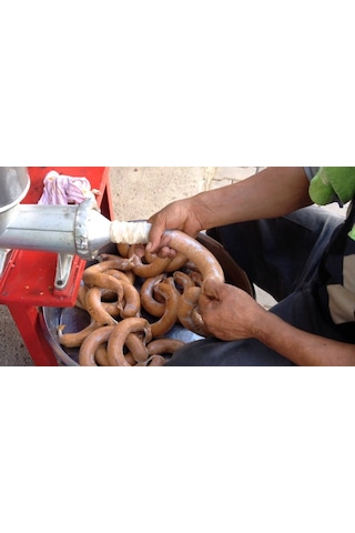 12 Numara Kıyma Makinesi için Sucuk Doldurma Hunisi Aparatı Uzun