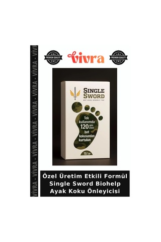 Özel Üretim Etkili Formül Single Sword Biohelp Ayak Koku Önleyicisi