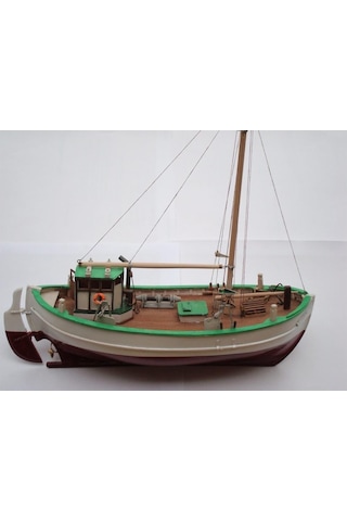 Türk Model 1/55 101 Svea İskandinav Balıkçı Teknesi, 29 Cm. Ahşap Model Kiti-55226