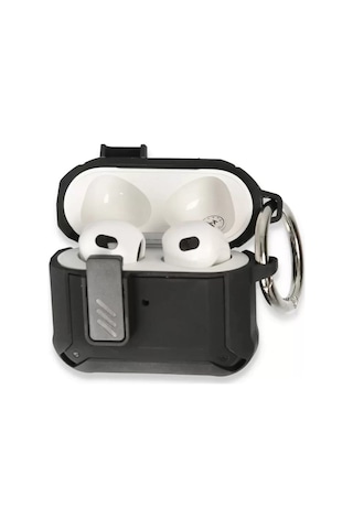 Mepa Newface Apple Uyumlu AirPods 3 3.nesil Truva Kılıf - Siyah Najmaddin