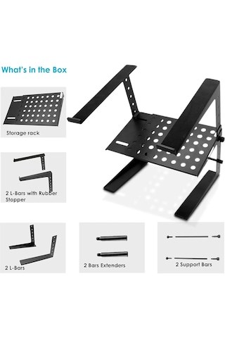 Pyle Plpts26 Ayarlanabilir Laptop Bilgisayar Ve Dj Controller Standı