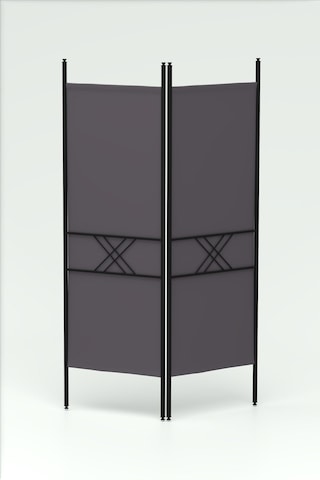 Retodesign 2 Kanatlı Paravan 1442 Siyah