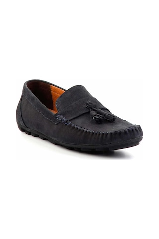 Bambi Lacivert Leather Erkek Loafer Ayakkabı E01733033701 Lacivert