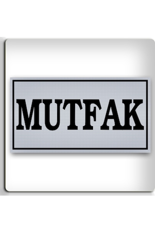 Mutfak - Yönlendirme Levhası - Kendinden Yapışkanlı Metalik Gümüş Gri Tabela 8x15 Cm