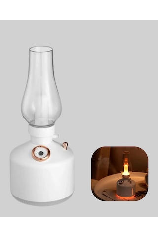 Gld-spt- 280 Ml Tanklı Retro Gaz Lambası Difüzör Usb Şarjlı Hava Nemlendirici Renkli