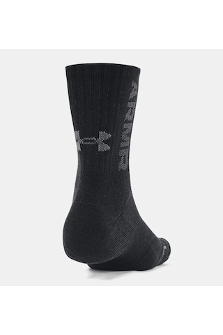 Under Armour Ua 3-maker Mid-crew 3'lü Unisex Çorap 1373084-001 Siyah