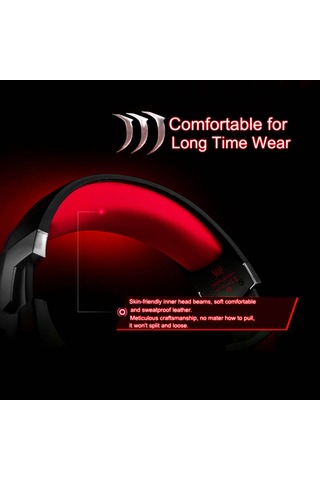 Teltree Kotıon Each G2000 Oyun Kulaklığı - 3.5mm Bağlantı, Surround Ses, Gürültü Engelleme Mikrofon, Ps4/xbox/pc Uyumlu, Kırmızı Led Işıklı