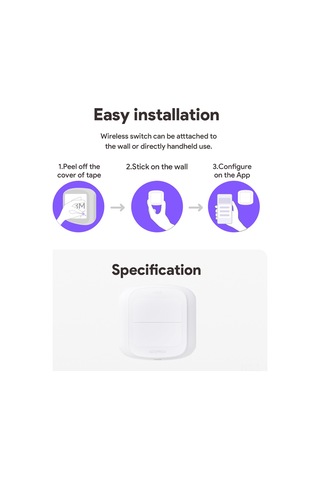 Singree Kablosuz Akıllı Çift Düğmeli Uzaktan Kumanda - Ev Otomasyonu Ve Fingerbot Uyumlu Diğer