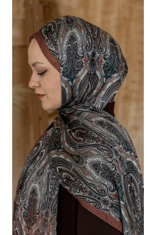 Locella 75 X 180 - İdol İpek Şal-5014-04932 Kiremit