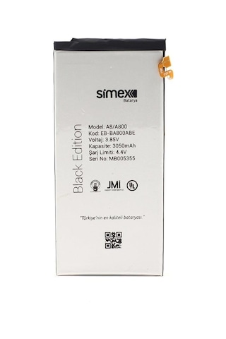 Simex Galaxy A8 İle Uyumlu Sbt-01 Batarya