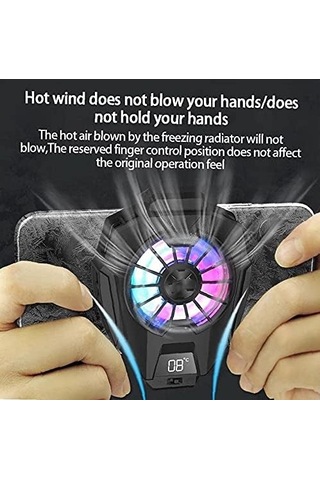 Android Ve İos Oyunları İçin Yarı İletken Soğutma Soğutma Fanı İle Telefon Soğutucu. Video İzlemek Ve Oyun Oynamak İçin