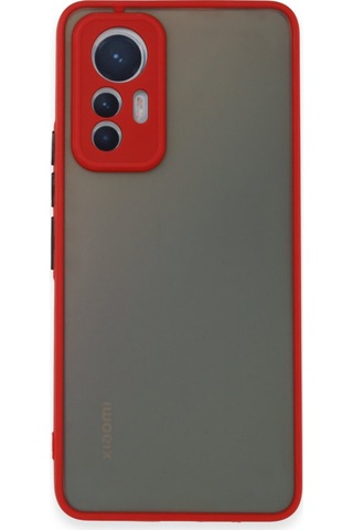 Mi 12 Lite Kılıf Montreal Silikon Kapak - Kırmızı Çok Renkli