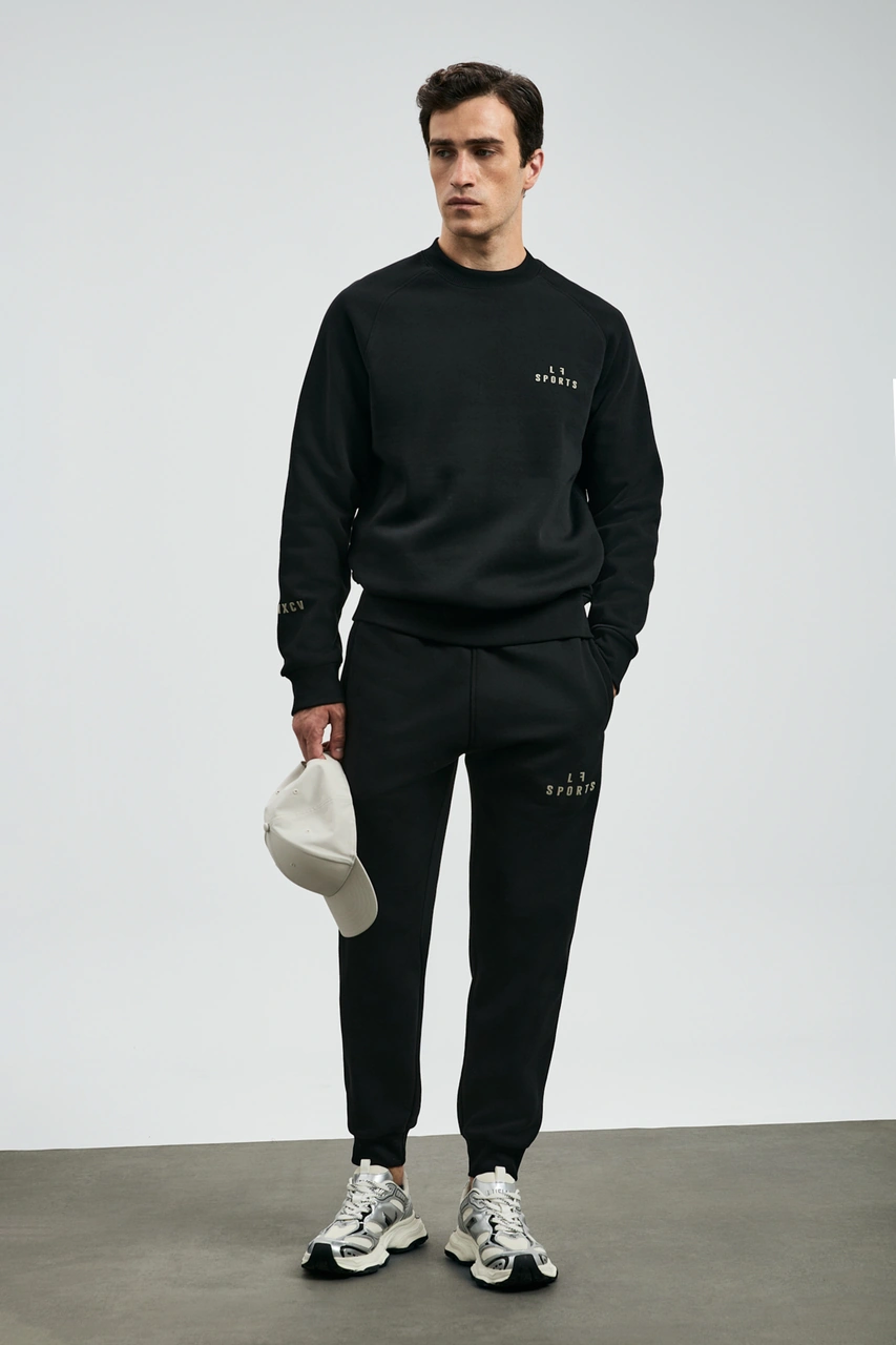 Lufian Sıgma Erkek Sweatshirt Siyah Siyah 112030186100100 Siyah