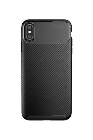 Apple Uyumlu iPhone Xs Max 6.5 Kılıf Zore Negro Silikon Kapak Lacivert