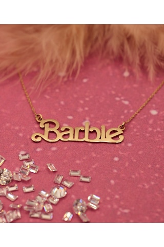 Diamine 14 Ayar Altın Barbie İsim Kolye