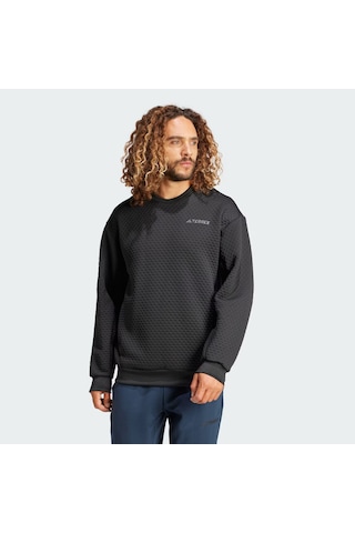 Adidas Black Erkek Kapşonlu Sweat Xpl Crew Neck Ix3941 001