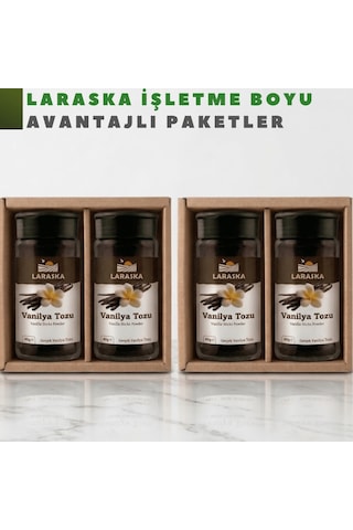Saf Vanilya Toz 160g 40gx4 Gerçek Vanilya Tozu Vanilla Sticks Ground İşletme Boyu Avantajlı Paket