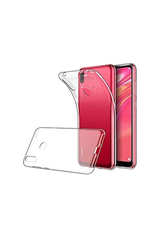 Huawei Y7 Prime 2019 Uyumlu Şeffaf Silikon Kılıf - Kamera Korumalı Esnek Tam Koruma Kapak