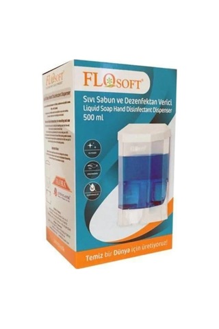 Plastik Büyük Şeffaf Sıvı Sabunluk 1000 Ml. Royaleks-f086