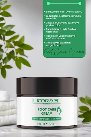 Licorael Dubai Foot Car Cream Ayak Ve Topuk Çatlak Kremi 100ml