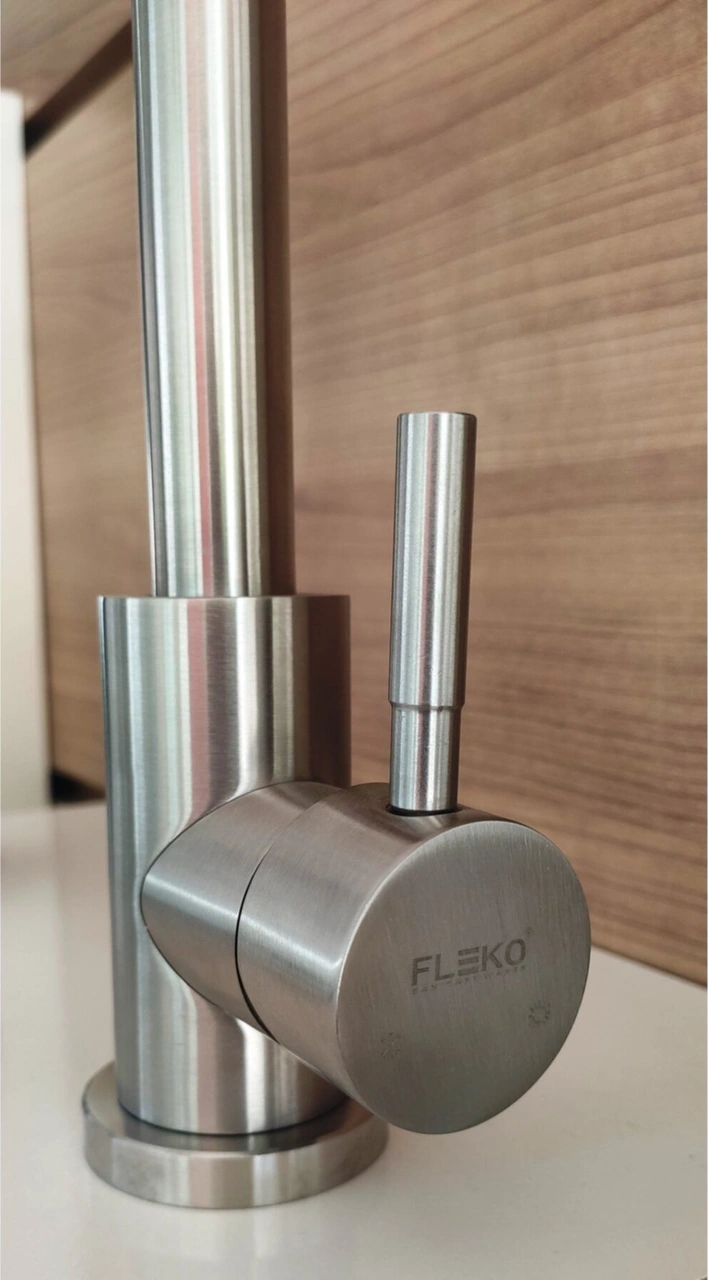 Fleko Inox Mutfak Eviye Batarya Beyaz