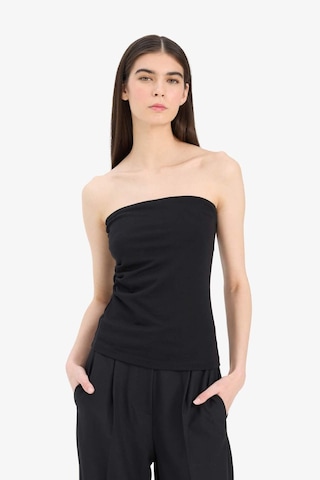 Defacto Slim Fit Dar Kesim Straplez Siyah Bluz F4425ax25smbk81 Siyah