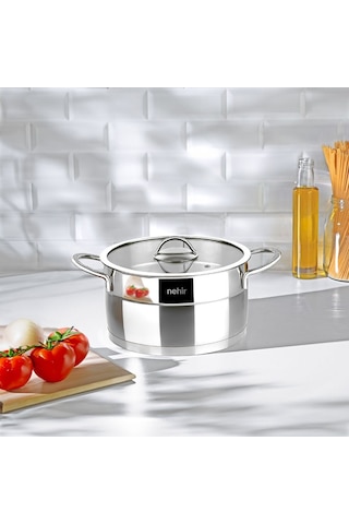 Nehir Silver Mat Trend 20 cm Derin Tencere
