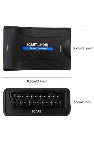 Speeduf Scart To Hdmı Av Video Dönüştürücü Adaptör