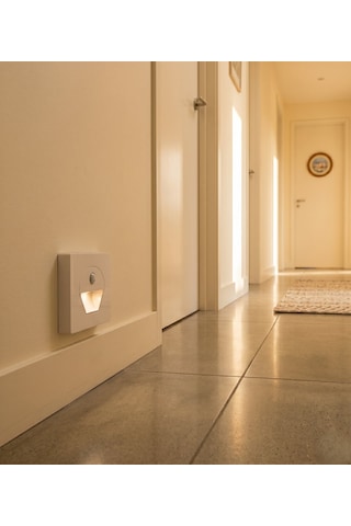 4 Adet Noas Yl69 1522 1w Beyaz Kasa Sensörlü Koridor Aydınlatması 3200k Gün Işığı