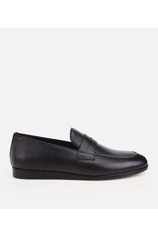Hotiç Erkek Deri Siyah Klasik Loafer