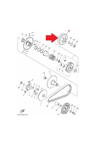Yamaha Nmax 125-155 Debriyaj Kavrama Çanı 2Dp-E6611-00