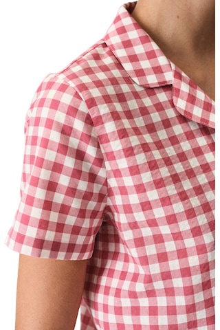 Penti Gül Kurusu Pink Gingham Gömlek Şortlu Pijama Takımı Gul Kurusu