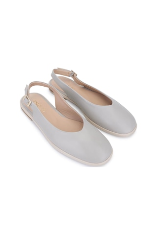 Tamer Tanca Kadın Hakiki Deri Bej Babet Ayakkabı 961 11940 Bn Ayk Y25 Bej Bej