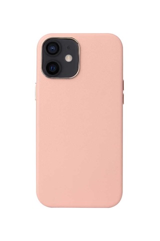 Apple Uyumlu iPhone 12 Mini Uyumlu Zore Leathersafe Wireless Kılıf-pembe Pembe -