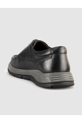 Cabani Hakiki Deri Siyah Erkek Günlük Sneaker Ayakkabı