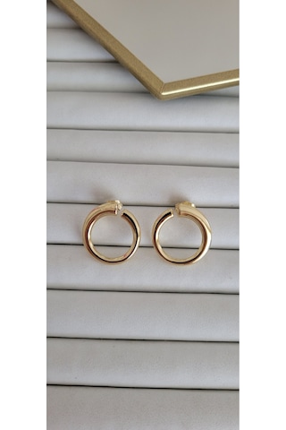 Özel Seri 14 K Ringo Küpe Gold