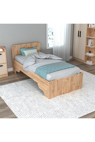 Arnetti Karyola 90x190 Luses Karyola Atlantik Çam Bej