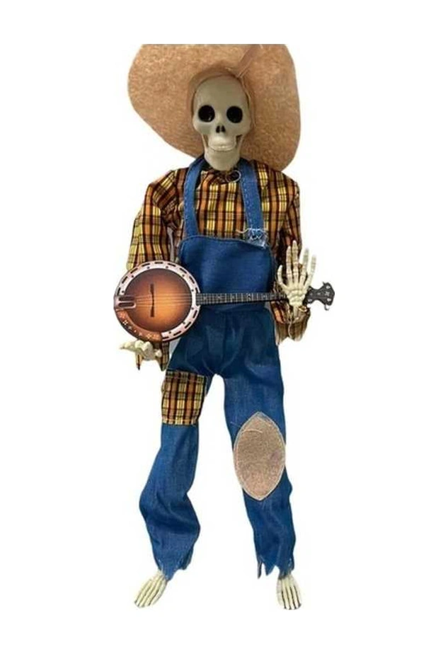 Trendooze Sarı Düello Banjo İskeletleri Ülke Müzik Dans Dekoru, Hareketli Parti Oyuncak