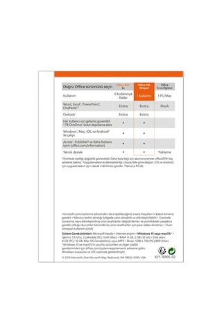Microsoft Office 365 Bireysel Türkçe Ofis Yazılımı