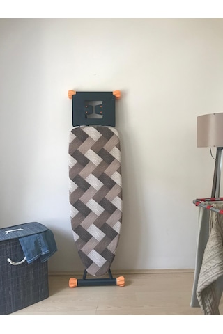 Ütü Masası Kılıfı İpli Stoperli Keçeli Örtüsü Bezi 55x140 Brown A